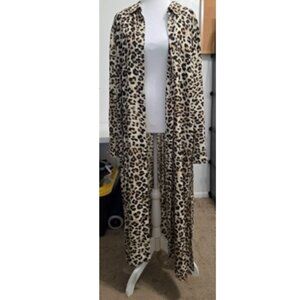 Chico's Long Leopard Print Tunic Size 3